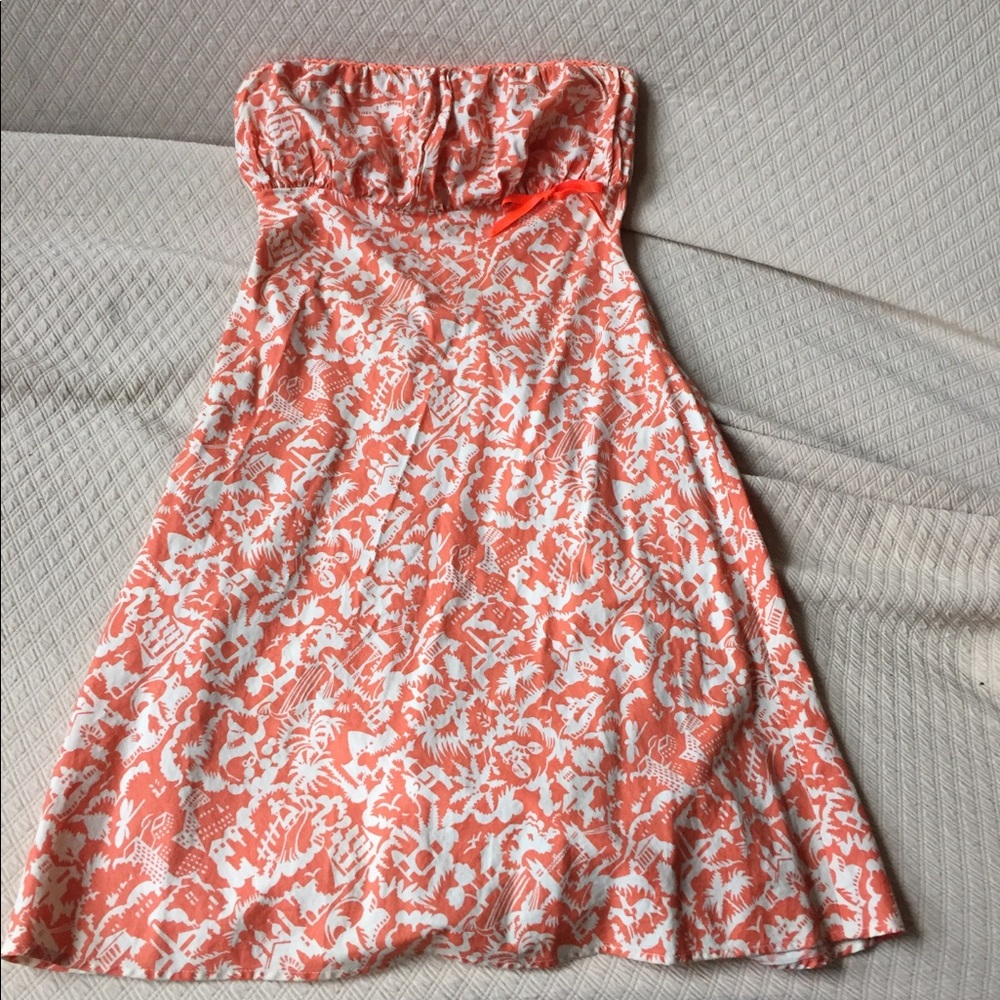 Halter print summer cotton dress